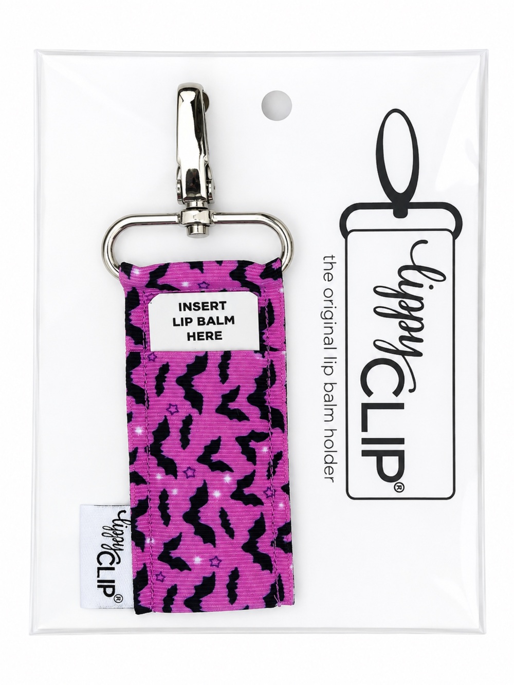 Batty Lip Balm Holder Keychain